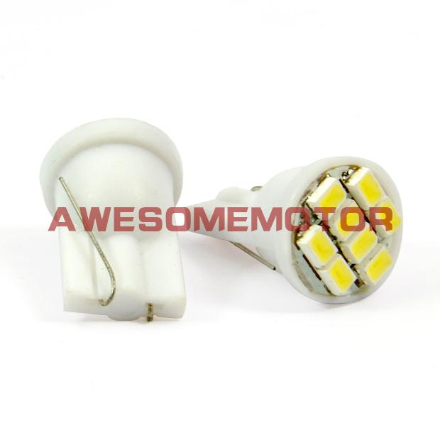 US 2 Pcs Brand New White Led Sidemarker Bumper Corner light Lamp Bulbs 8 SMD T10, US $9.53, image 4