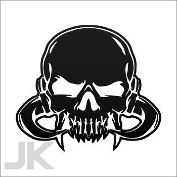 Sticker Decals Skull Skulls Vampire 0502 ABF2F, US $0.99, image 1