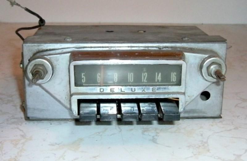 Vtg ar automatic am car radio 1960's gm? model mus-6108 7 1/4"x 3" untested