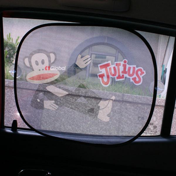 Paul frank car side sun shade window screen visors mesh shield 1set(2pcs) black