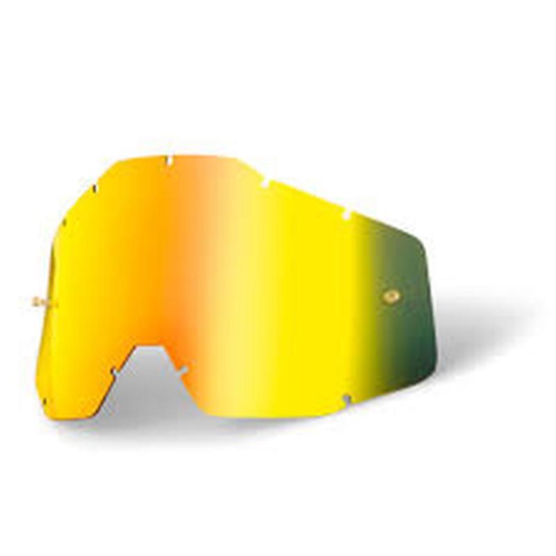 New 100% fits racecraft,accuri,strata youth goggle replacement lens,gold mirror,