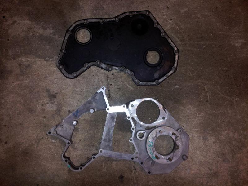 99 dodge ram cummins turbo diesel engine timing housing cover 5.9l cid 359 215hp