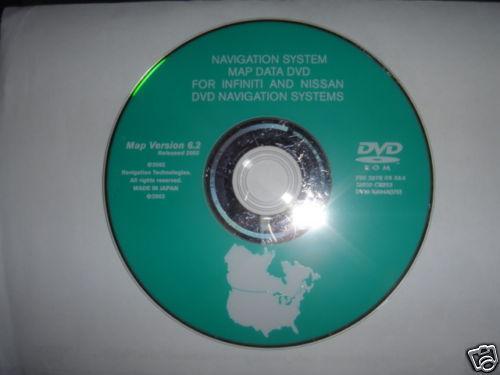 Infiniti & nissan gps navigation dvd disc version 6.2