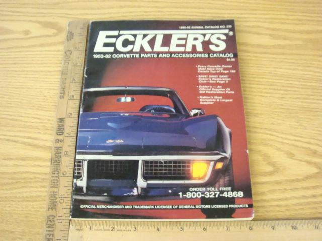 Eckler's 1995-96 Annual Catalog No. 335 Corvette parts and accessories, US $5.00, image 3