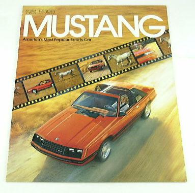 1981 81 ford mustang brochure sport ghia cobra