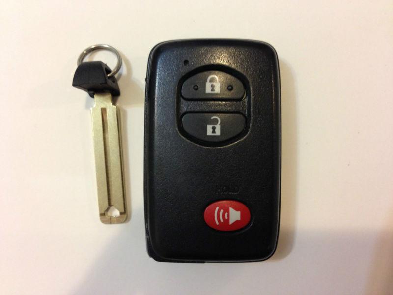 Hyq14aab toyota highlander hybrid 08-10 remote smart key less entry with uncut k