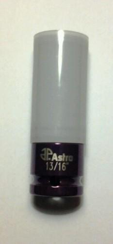 Astro 13/16 impact socket with chrome protective plastic sleeve new!