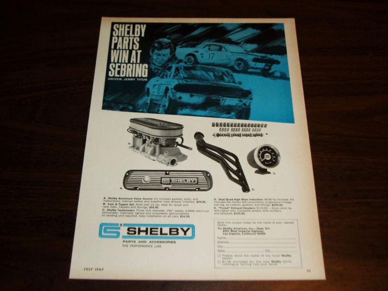1967-68 SHELBY AD-FORD MUSTANG GT 500/350-EXHAUST HEADERS/VALVE COVERS/TACH/CAM, US $8.99, image 2