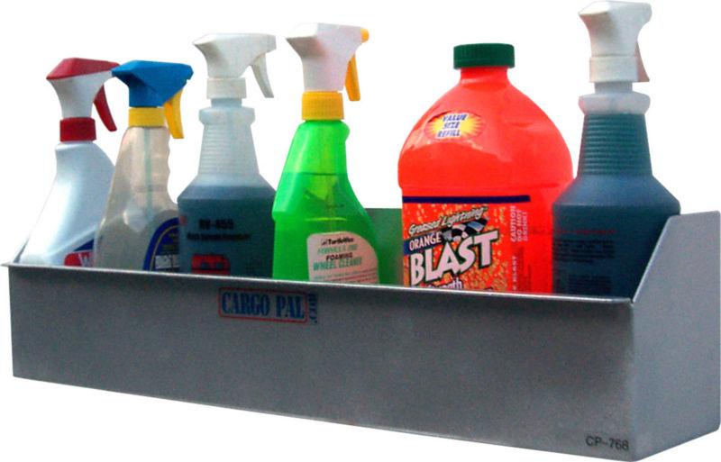 Cargopal cp768 spray bottle shelf for race trailers, shops, 3 color opt special$