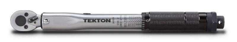  tekton 1/4-inch drive click torque wrench 20-200-inch/pound ratchet new
