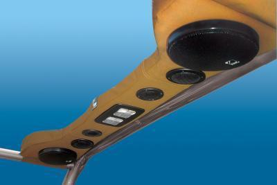 Jeep tj yj wrangler 1987 thru 2006 spice material 6 - speaker sound bar