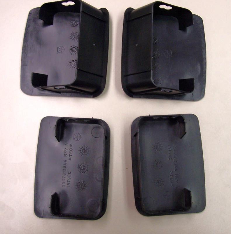 Buy Jeep Wrangler TJ black plastic bumper end caps oem new package