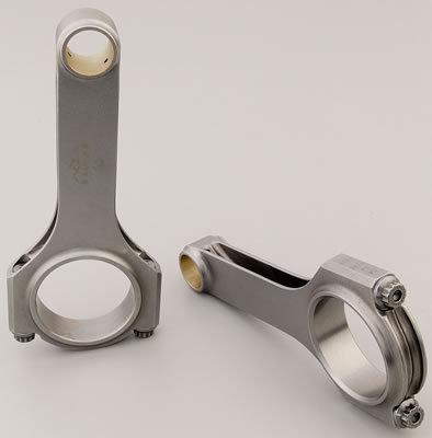 Eagle connecting rods esp 4340 h-beam cap screw bushed sbc set of 8