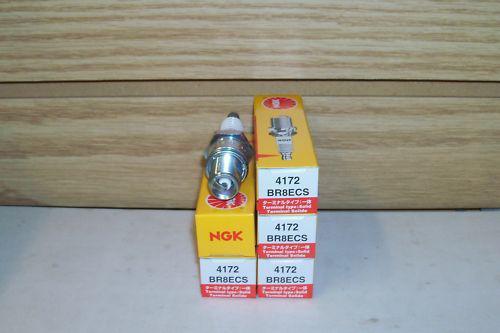 5 pack of ngk 4172 br8ecs solid spark plugs nib