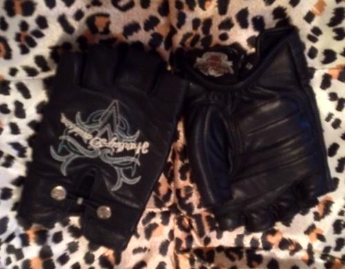Womens Harley Davidson Fingerless Riding Gloves Small, US $19.95, image 2