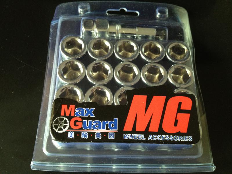 20 pcs wheel lug nuts kit set heptagon 12mm x 1.5 silver open end m12 x 1.5 kj