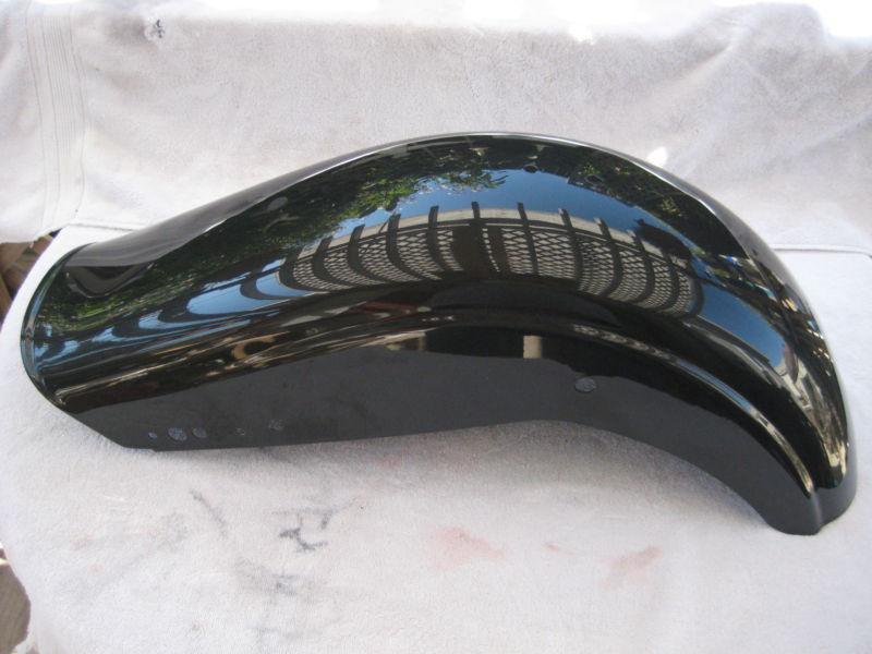 Harley dyna fat bob rear fender black pearl fatbob fxdf 08-13