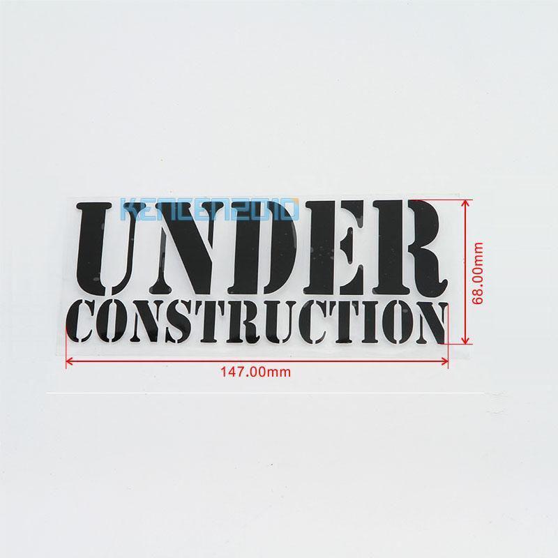 Under Construction Vinyl Decal Car Window Sticker Flush , US $3.78, image 2