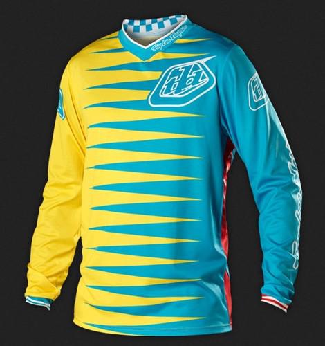 Troy lee designs 2014 gp youth jersey joker blue / yellow x-large