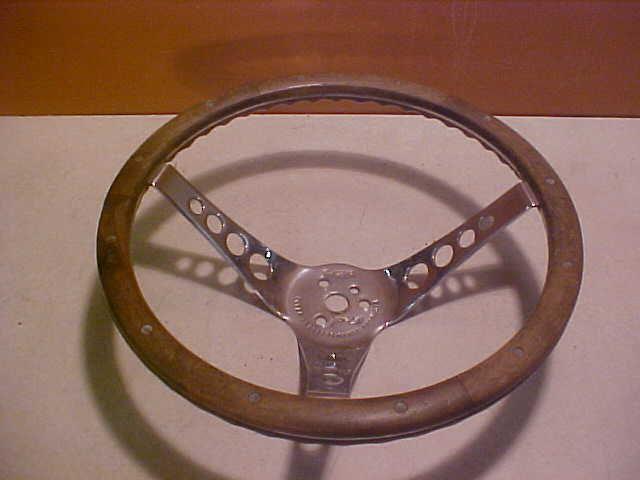 Vintage the 500 champion products wood steering wheel