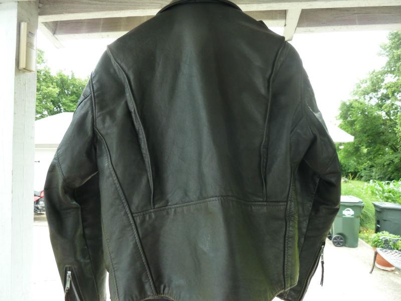 Vintage Schott Bros Leather Motorcycle Jacket - Size 40, US $55.00, image 4