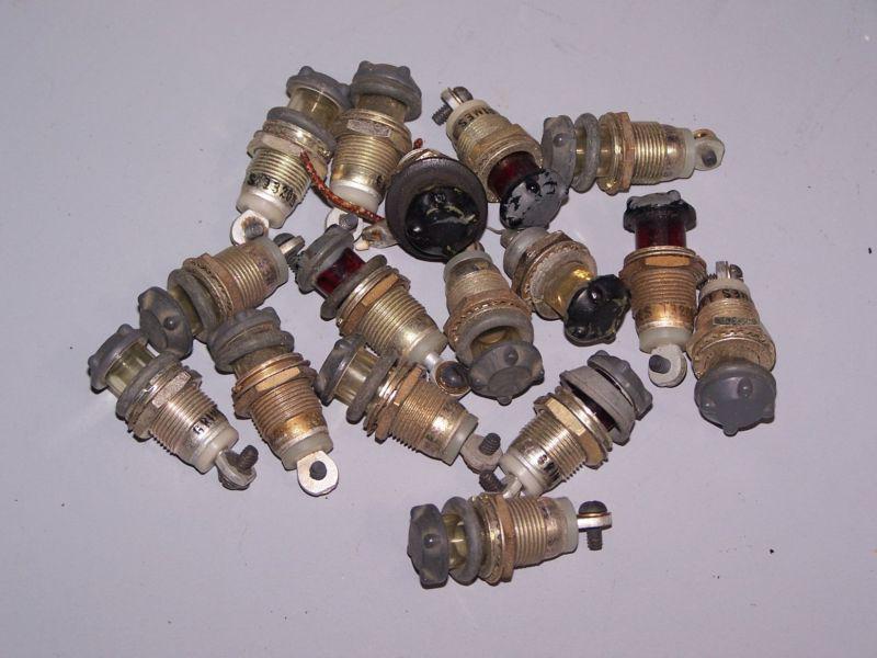 Vintage lot of 16 grimes lights -for internally lit light-plates - 