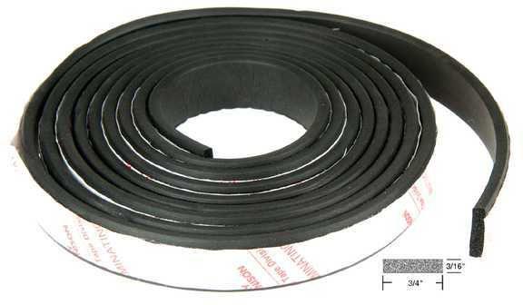 Balkamp bk 13160 - weatherstrip / sponge rubber, multi-purpoe square style