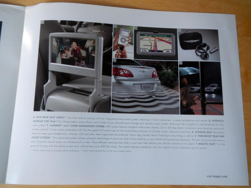 Find NEW 2008 CHRYSLER SEBRING ACCESSORIES BROCHURE in Clawson