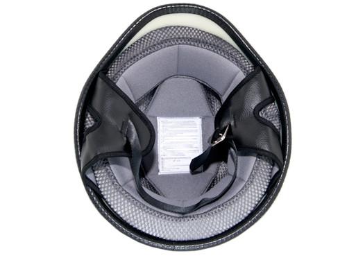 Snowmobile ATV UTV Motocross - Gloss Black DOT German Half Helmet Open Face - M, US $34.99, image 6