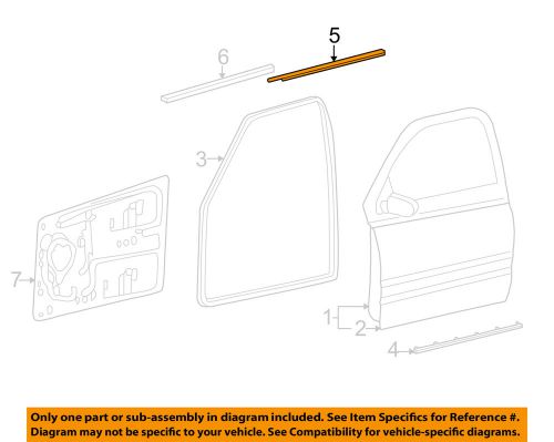Dodge chrysler oem 02-08 ram 1500-door moulding-belt molding left 55276203ah