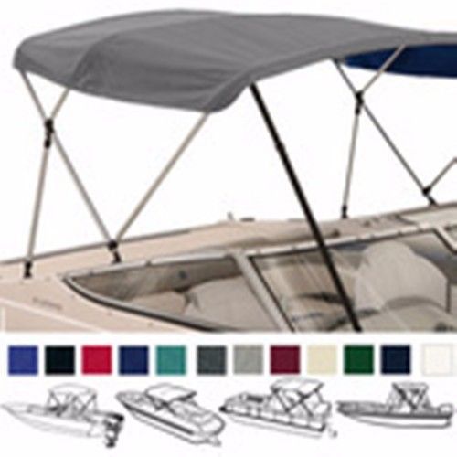 3 bow low profile bimini tops for boats fits 72" l x 36" h x  54" to 60" wide