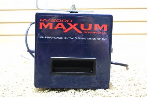 Used maxum rv cleaning system vacuum model: rv2000