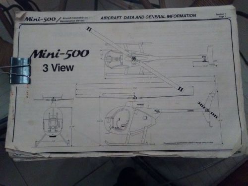 Mini-500 helicopter aircraft assembly and maintenance  manual