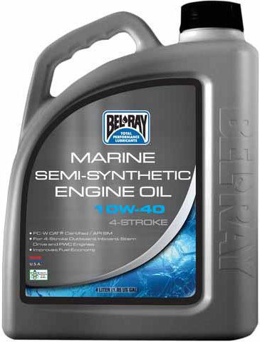 Bel-ray 4 liter marine 4-stroke semi-synthetic engine oil 10w-30 4l 99750-bt4