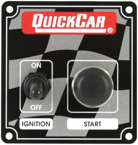 Quickcar racing products 3-3/8 x 3-5/8 in dash mount switch panel p/n 50-102