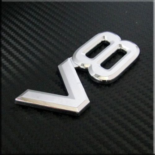 Car auto trunk badge emblem tailgate side badge  v8