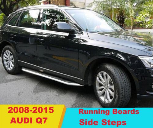 Fit for 2008-2015 audi q7 transcender sport running boards side step set