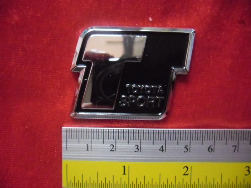 Toyota sport black sticker emblem. car tuning, detailing. 