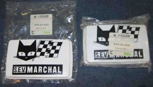1 pair sev marchal fog light covers nos vintage jeep grand wagoneer ford mustang