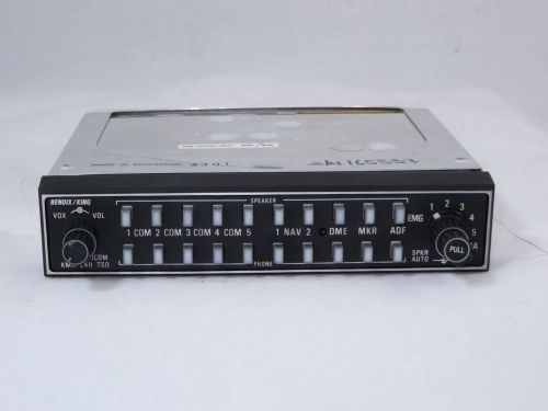 King kma-24h audio panel with 8130 pn: 066-1055-71 sn: 165537, guaranteed!