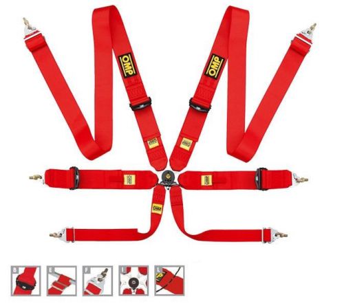 Omp harness seatbelt red da804f