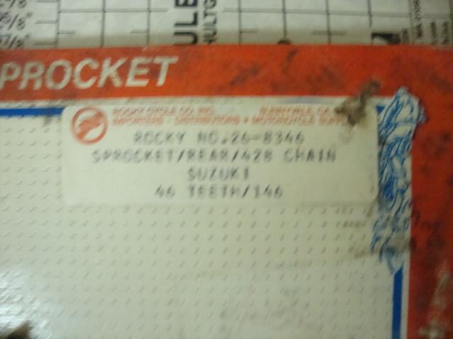 SUZUKI REAR SPROCKET46 TOOTH TM TS DR OR50 AS50 AC VINTAGE NOS , US $33.99, image 2