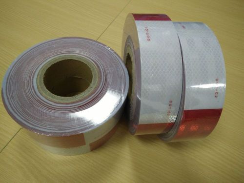 Aaa 10&#039; roll  meets dot c2 fmvss 108 reflective conspicuity red white tape