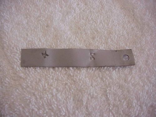 Mopar inspector's fender tag los angeles assembly plant