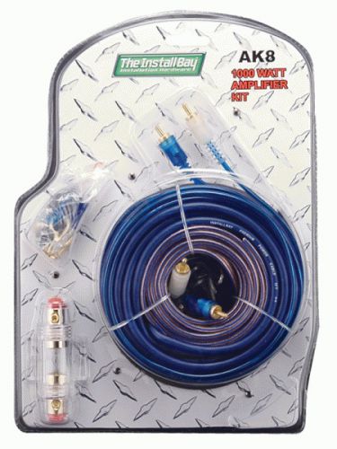 Metra agu econo 1000 watt 8 gauge amp installation hardware cable kit ak8