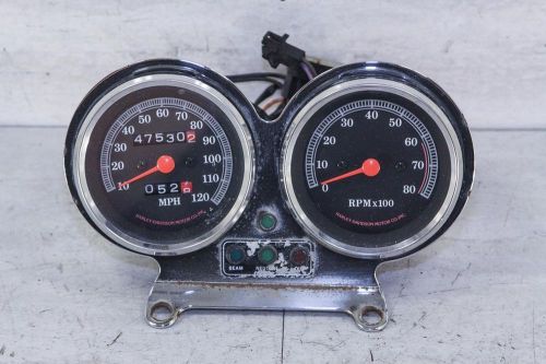 91 harley sportster xlh xl 1200 speedometer tachometer instrument gauge 47k mi.