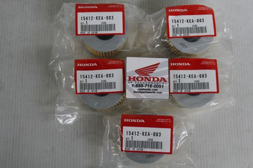 Genuine honda #15412-kea-003 x 5 oil filters pioneer/bigred trx500/trx650/trx680