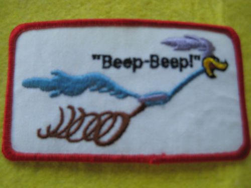 Plymouth road runner beep-beep patch 4 1/2&#034; x 2 1/2&#034;