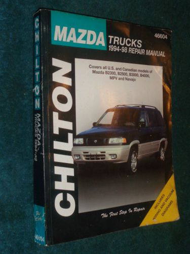 1994-1998 mazda truck shop manual / pickup chilton's service book 95 96 97