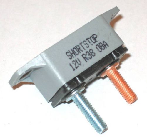 8 amp shortstop circuit breaker auto reset r38 12 volt 5 pc l0t new